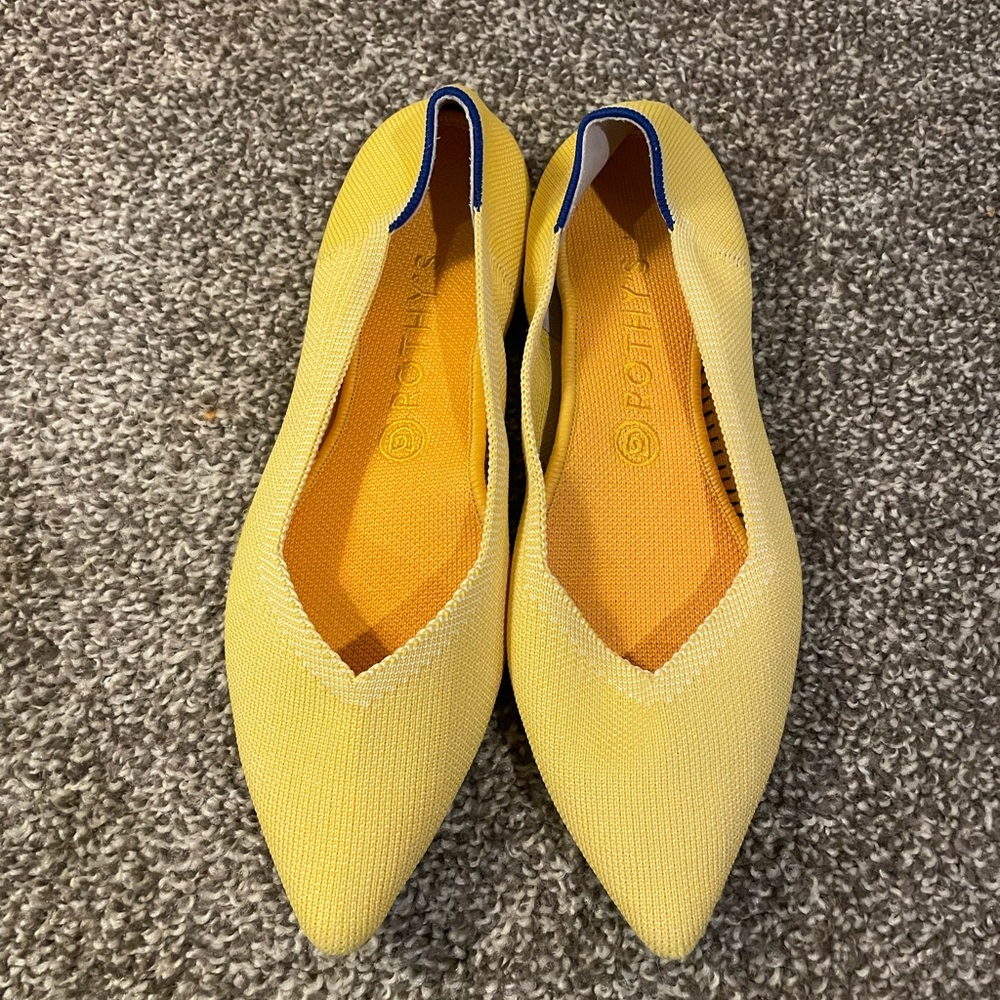 Rothy's Yellow Flats Vibrant Minimalist Design